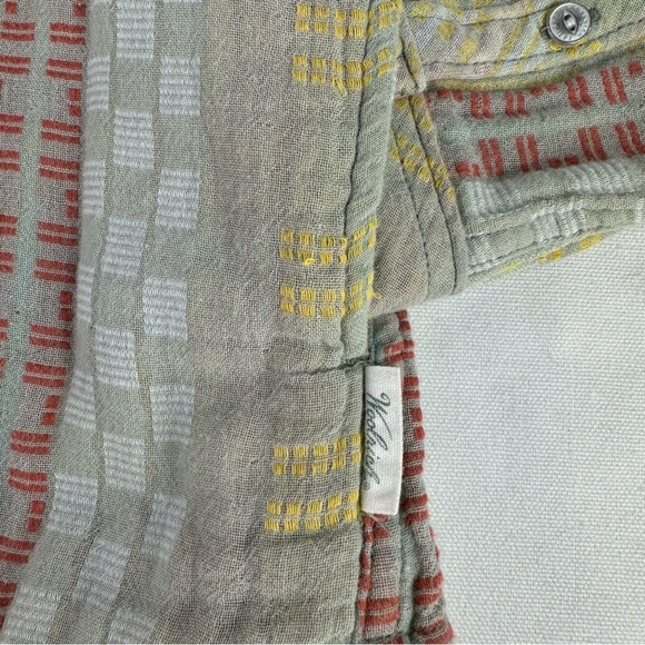 Vintage Woolrich Organic Cotton Embroidered Zip up hoodie pastel green medium - Picture 6 of 13